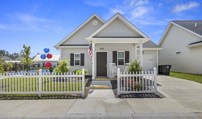exterior of single-family homes