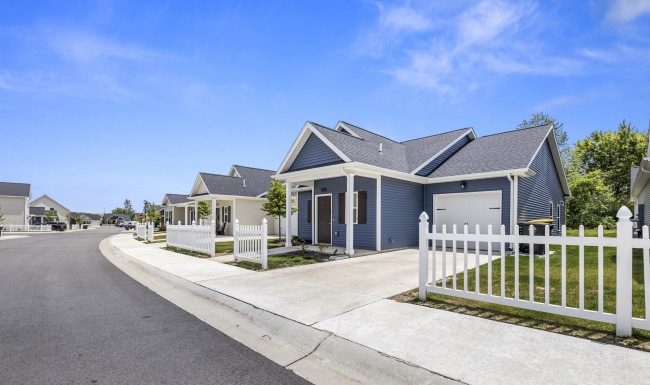 exterior of single-family homes